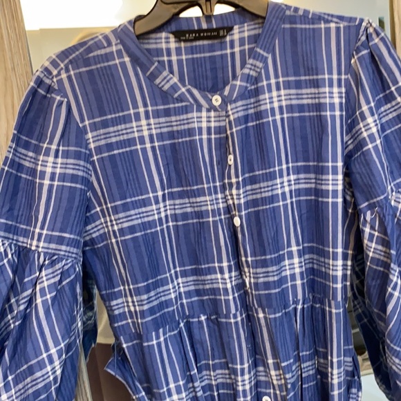 ZARA | Checked Tunic Dress - Picture 7 of 7